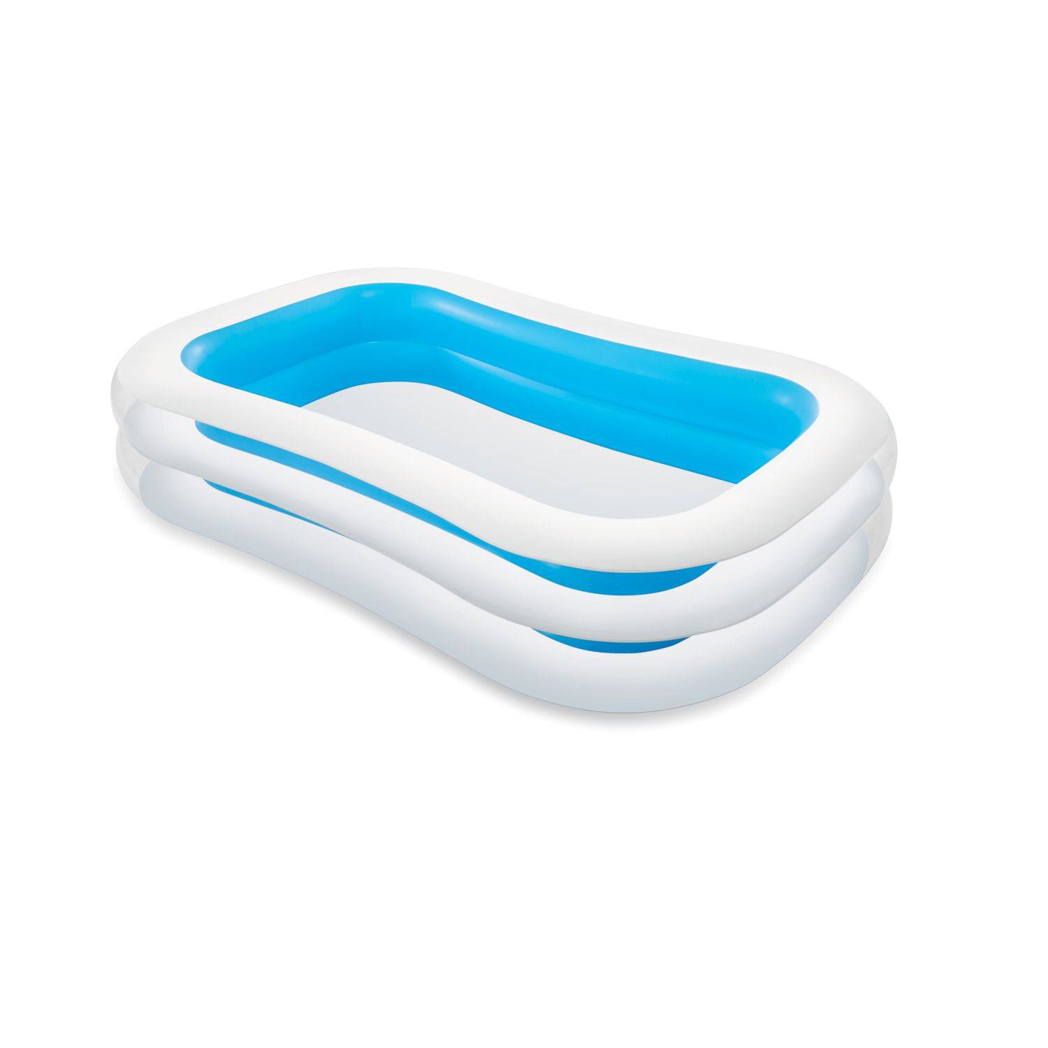 Intex - Piscine rectangulaire Family - Longueur 262 cm x Largeur 175 cm - Bleu et blanc - Intex - Image 1