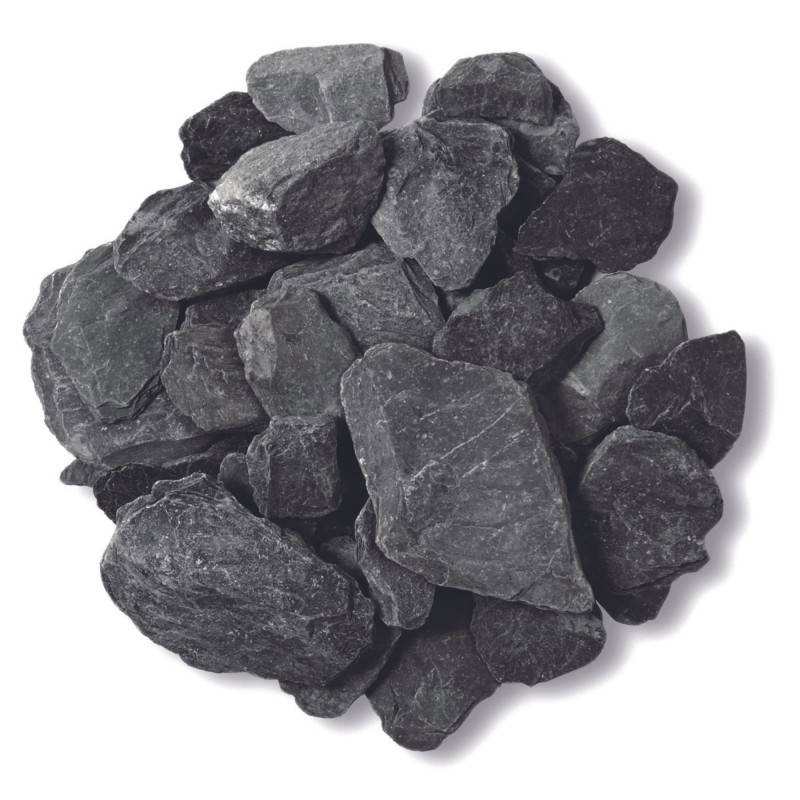 Jardinex - Paillage ardoise 30/60 mm (Filet de 25 kg) - Noir  - Jardinex - Image 1