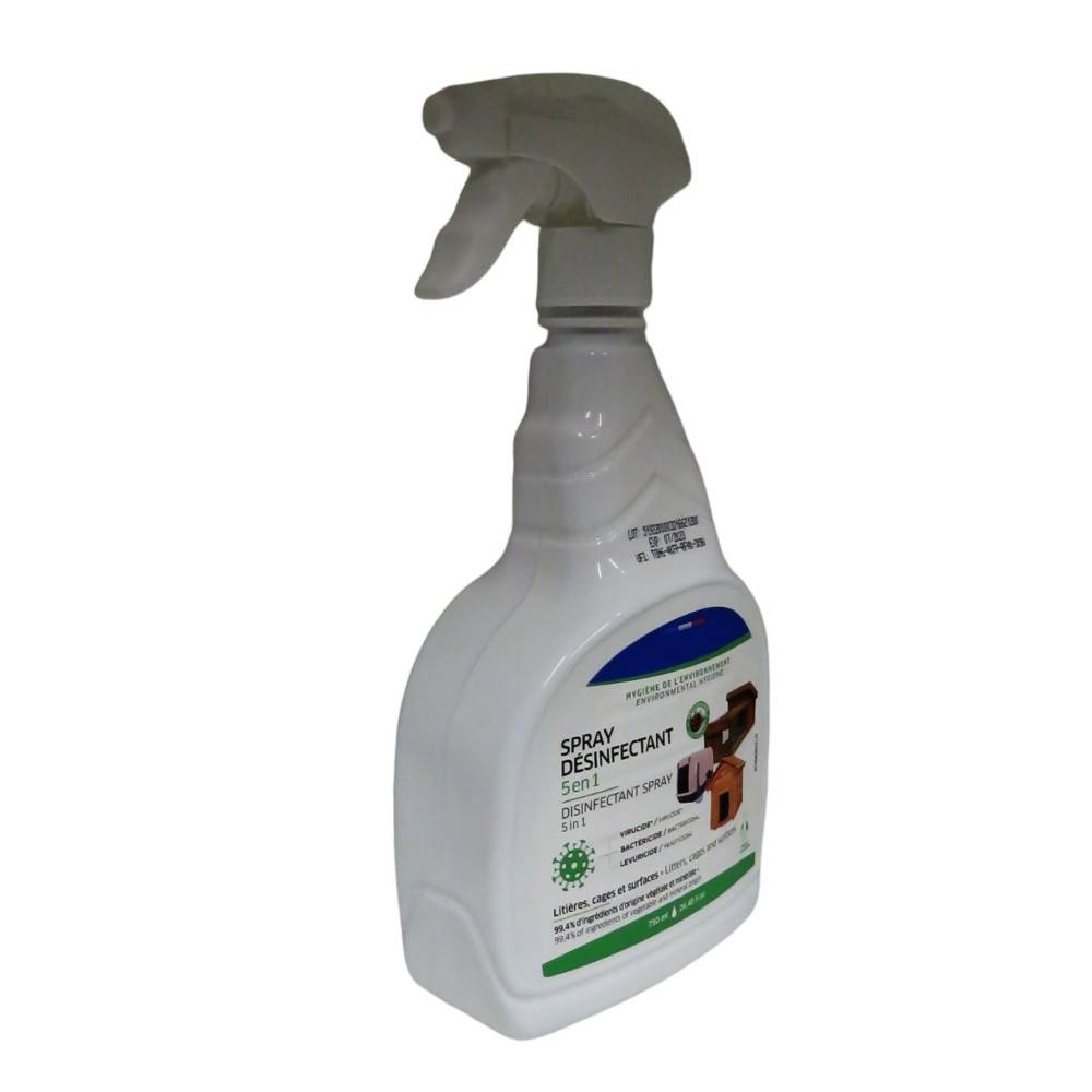 animallparadise - Spray Désinfectant 5 en 1, contenance 750 ml, pour habitat des animaux - Image 2