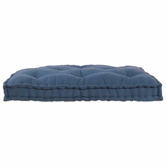 Grand coussin de sol en tissu pour canapé palette et salon détente Indigo 120x80 cm – ComfortXL Outdoor Living - Image 2
