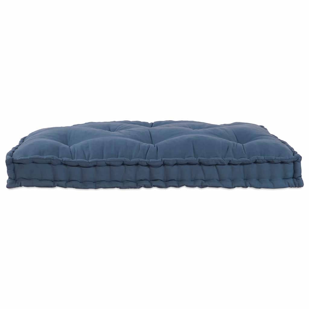 Grand coussin de sol en tissu pour canapé palette et salon détente Indigo 120x80 cm – ComfortXL Outdoor Living - Image 2