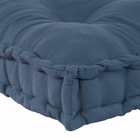 Grand coussin de sol en tissu pour canapé palette et salon détente Indigo 120x80 cm – ComfortXL Outdoor Living - Image 4
