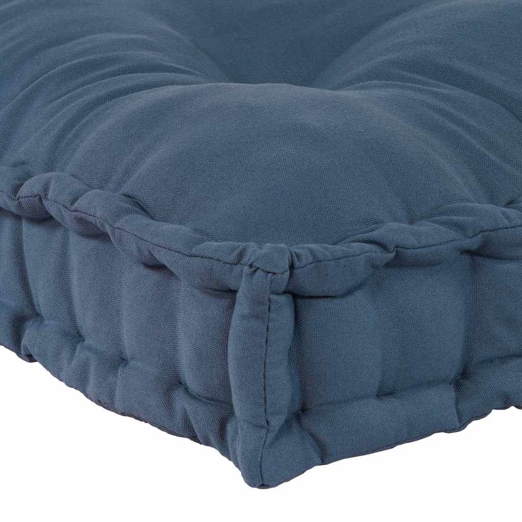 Grand coussin de sol en tissu pour canapé palette et salon détente Indigo 120x80 cm – ComfortXL Outdoor Living - Image 4