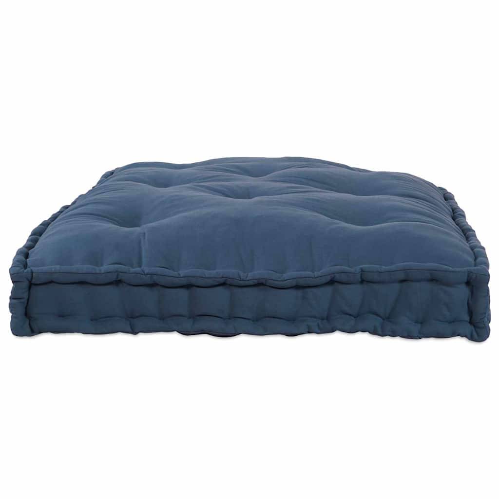Grand coussin de sol en tissu pour canapé palette et salon détente Indigo 120x80 cm – ComfortXL Outdoor Living - Image 3