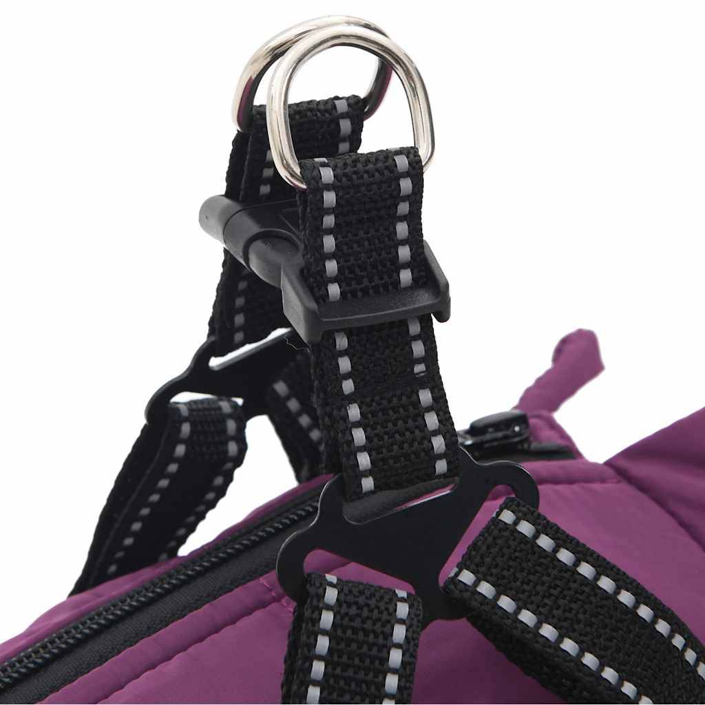 Manteau pour chien chaud et imperméable avec harnais intégré pour l'hiver Violet L36 – ComfortXL Pet Living - Image 6