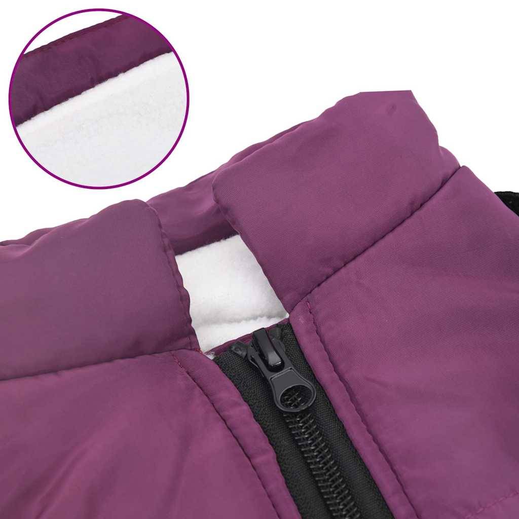 Manteau pour chien chaud et imperméable avec harnais intégré pour l'hiver Violet L36 – ComfortXL Pet Living - Image 4