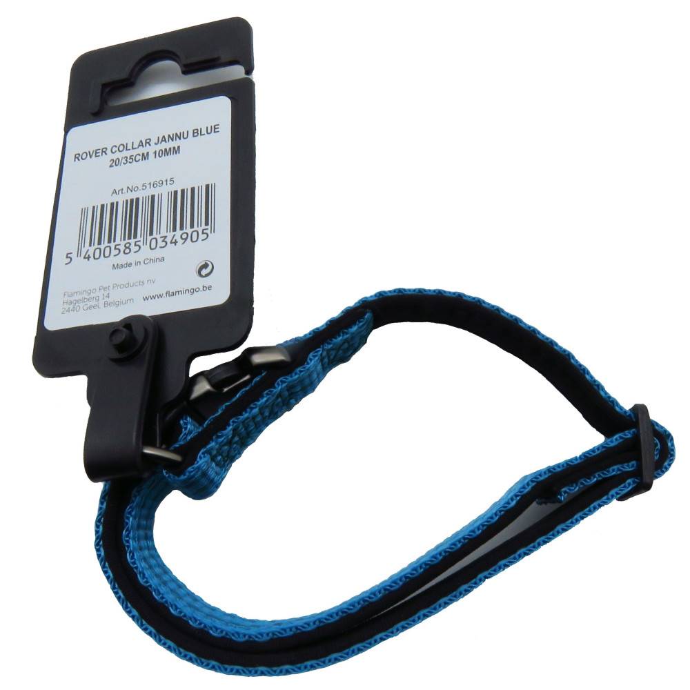 Flamingo - Collier Jannu bleu réglable de 20 à 35 cm 10 mm taille S pour chien - Image 6