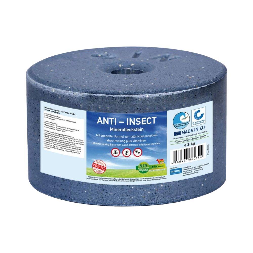 Ukal - Bloc de pierre minérale à lécher anti-insectes 3 kg UKAL - Image 1