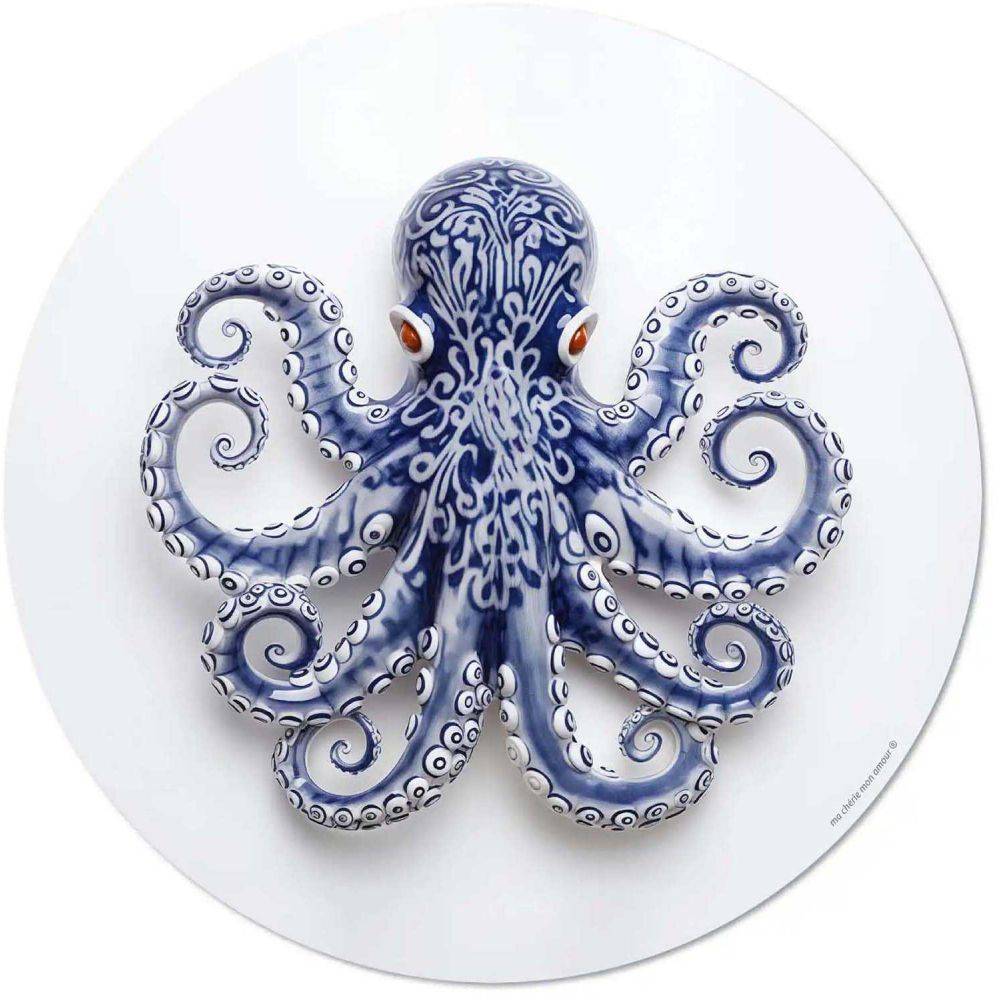 Set de table en vinyle 38 cm Octopus Lot de 6 sets de table motifs assortis - Image 4