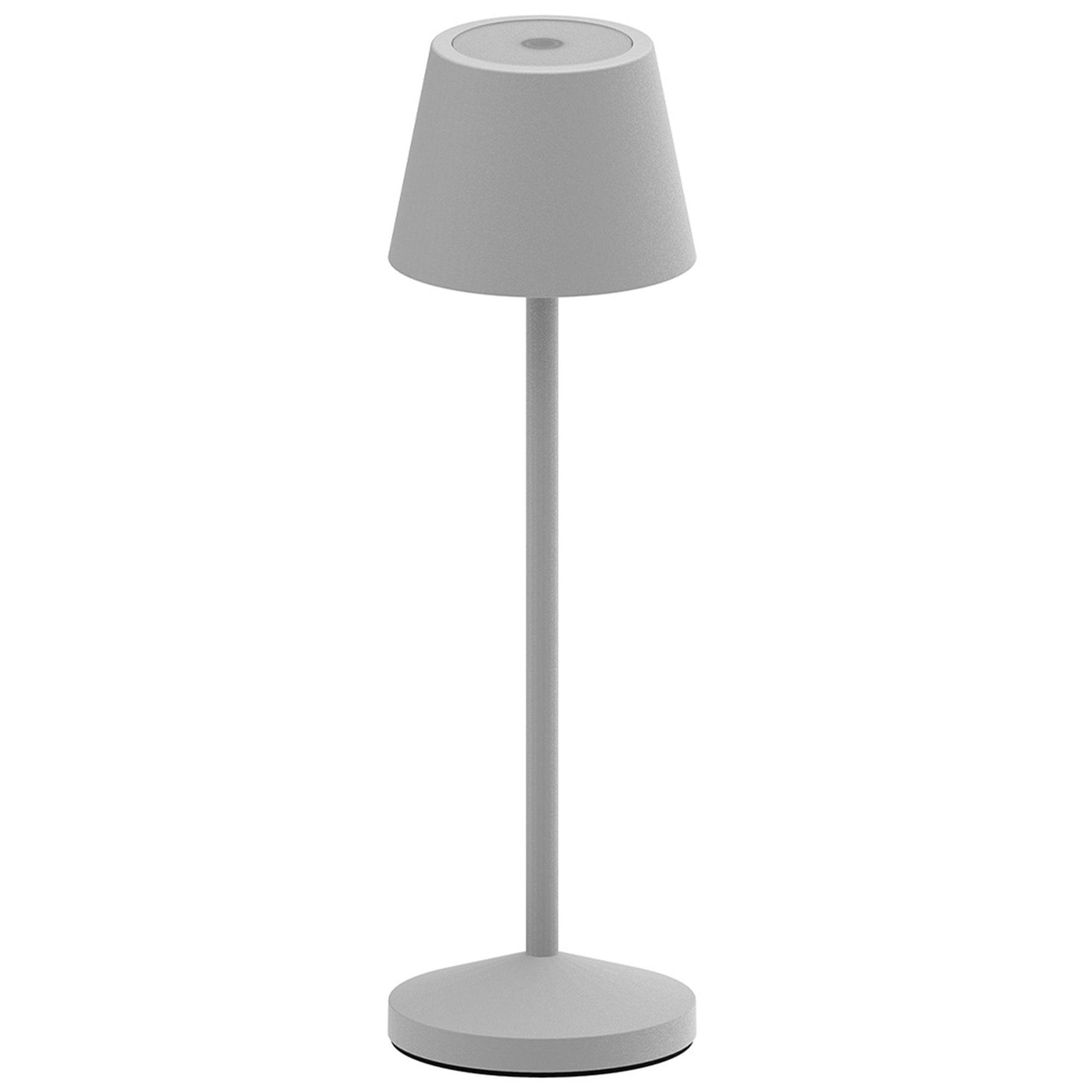 Lumisky - Lampe de table sans fil EMILY Gris clair H25cm - Image 1