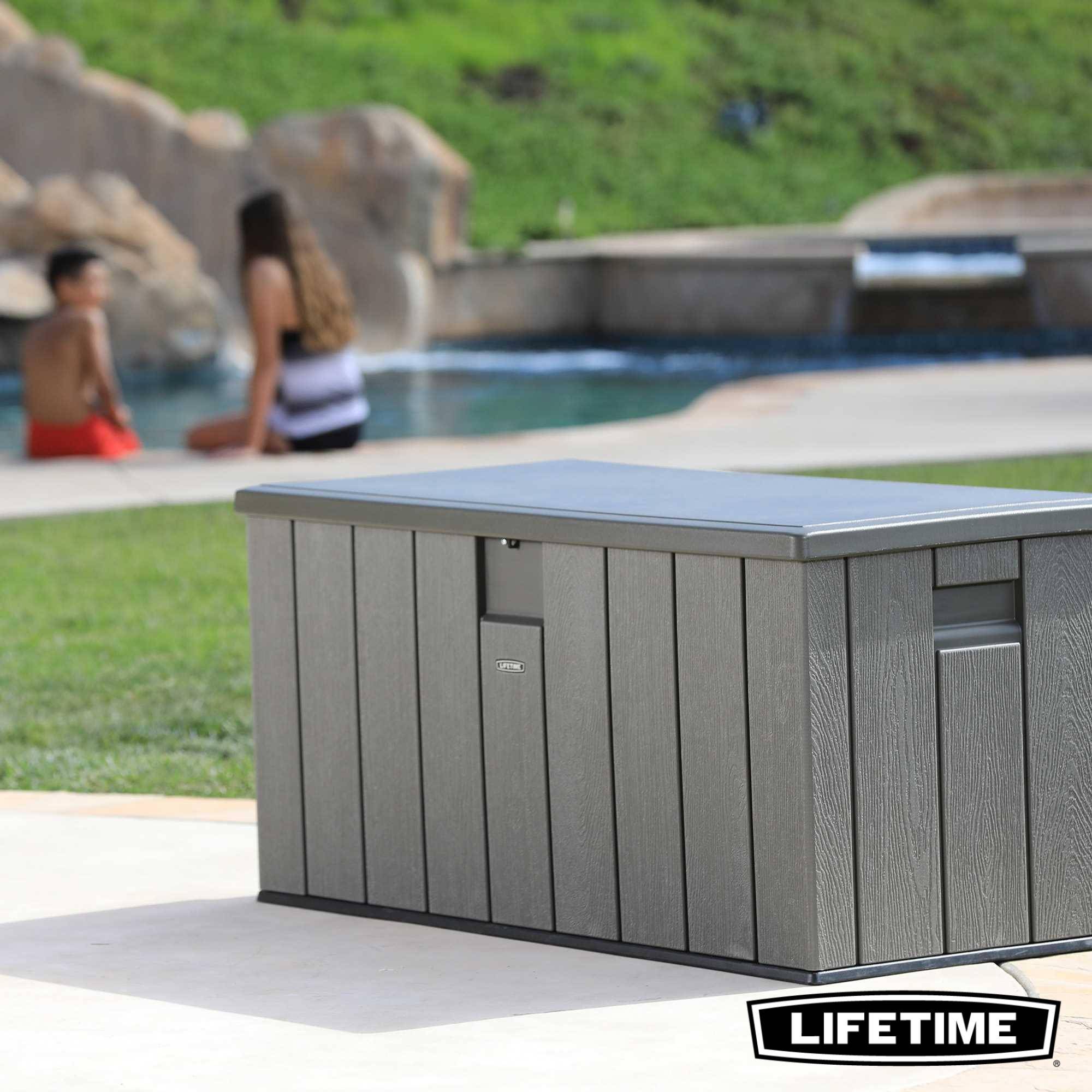 Lifetime - Coffre de rangement d'exterieur résine verrouillable 567L LIFETIME #60215 - Image 4