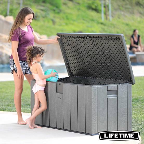 Lifetime - Coffre de rangement d'exterieur résine verrouillable 567L LIFETIME #60215 - Image 5