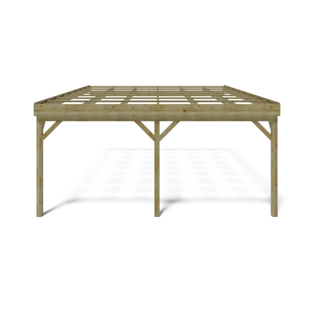 Altanka - Carport, abri de voiture 5.8x5.06 m - 29 m2 - adossé - CAR23 - ALTANKA - Image 3