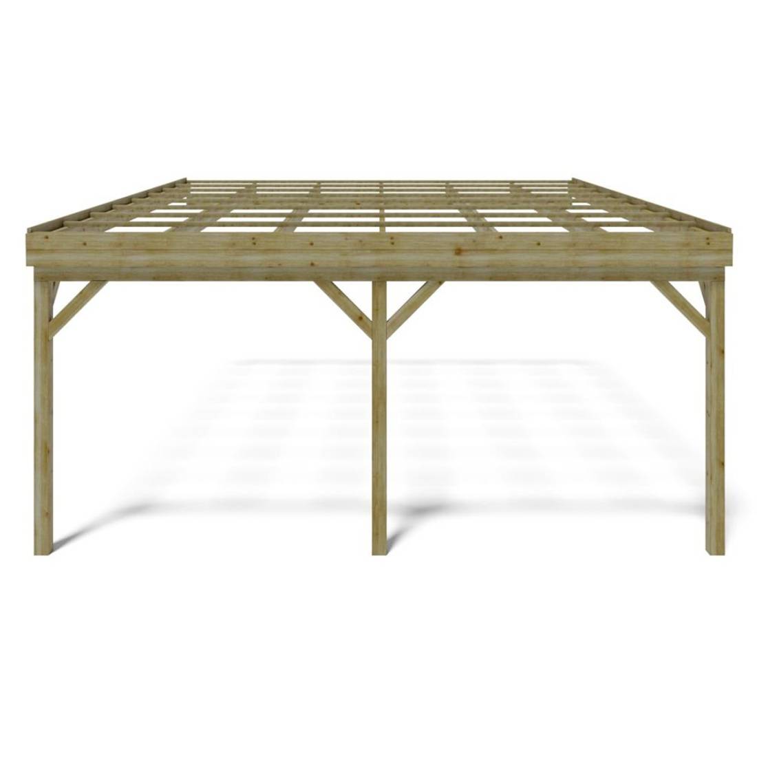 Altanka - Carport, abri de voiture 5.8x5.06 m - 29 m2 - adossé - CAR23 - ALTANKA - Image 4