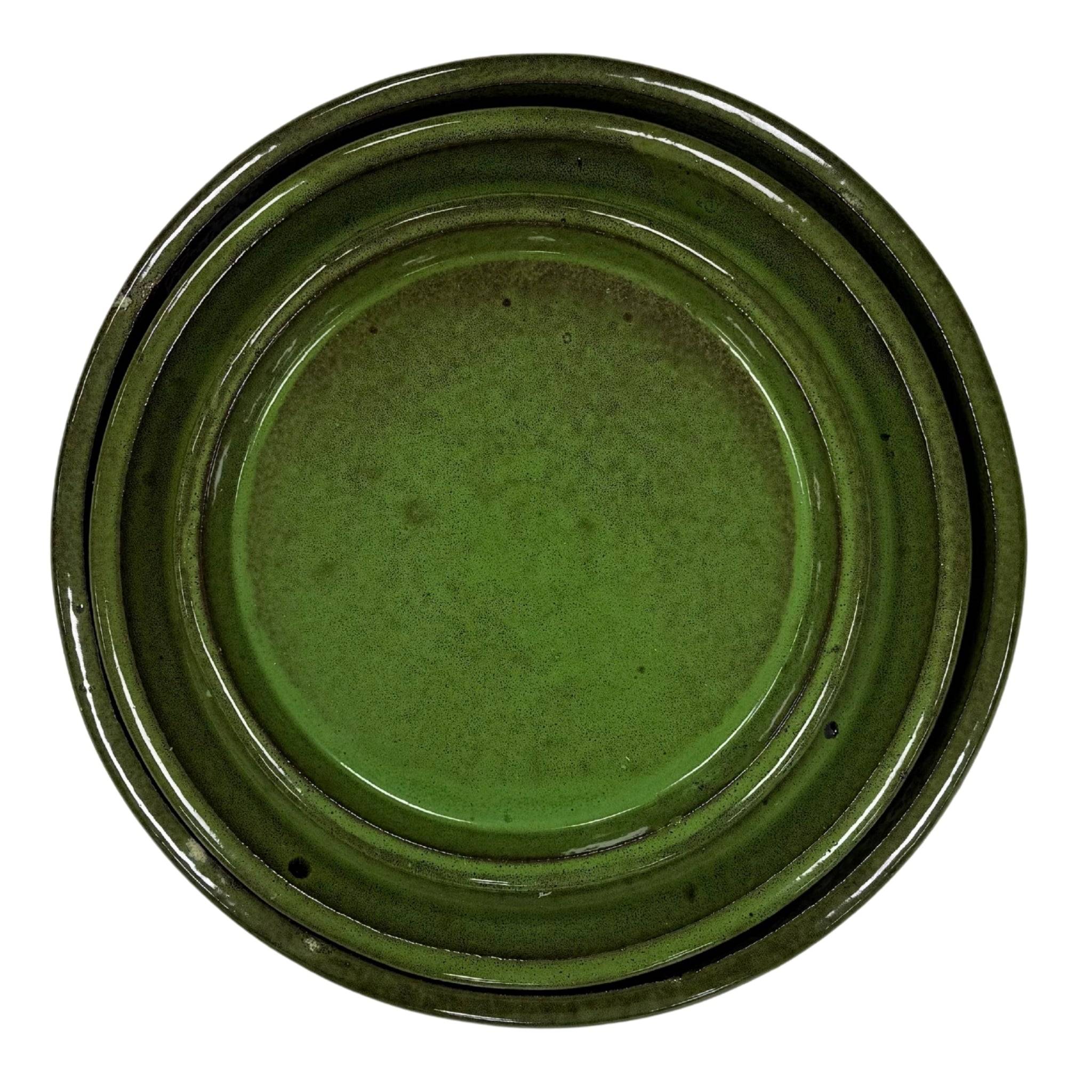 Soucoupe ronde 27cm vert profond - Image 3
