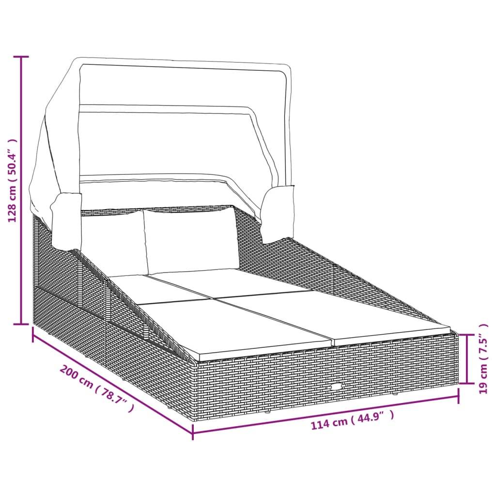 Prolenta Premium - Chaise longue pliante/transat  Kaldor Blanc  200 X 114 X 128 cm  - P87210B - Image 9