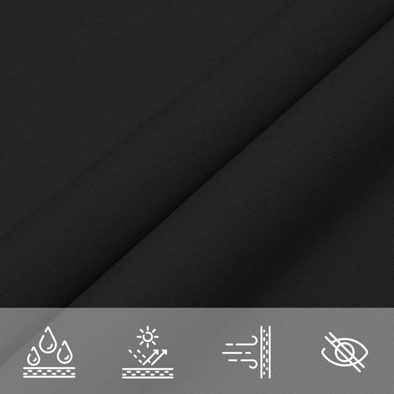 PANGIVO - Voile d'ombrage tissu oxford noir 500 x 500 x 600 cm - PANGIVO - Image 6