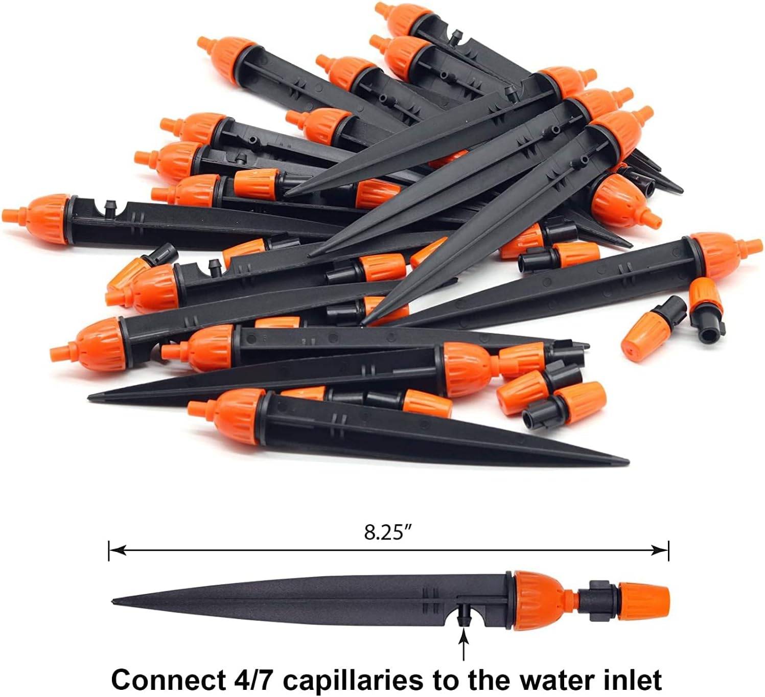 Arrosage automatique,Goutteur réglable à 360° - Système d'arrosage automatique pour jardin,irrigation goutte à goutte, 30 pièces-Lytech - Image 6