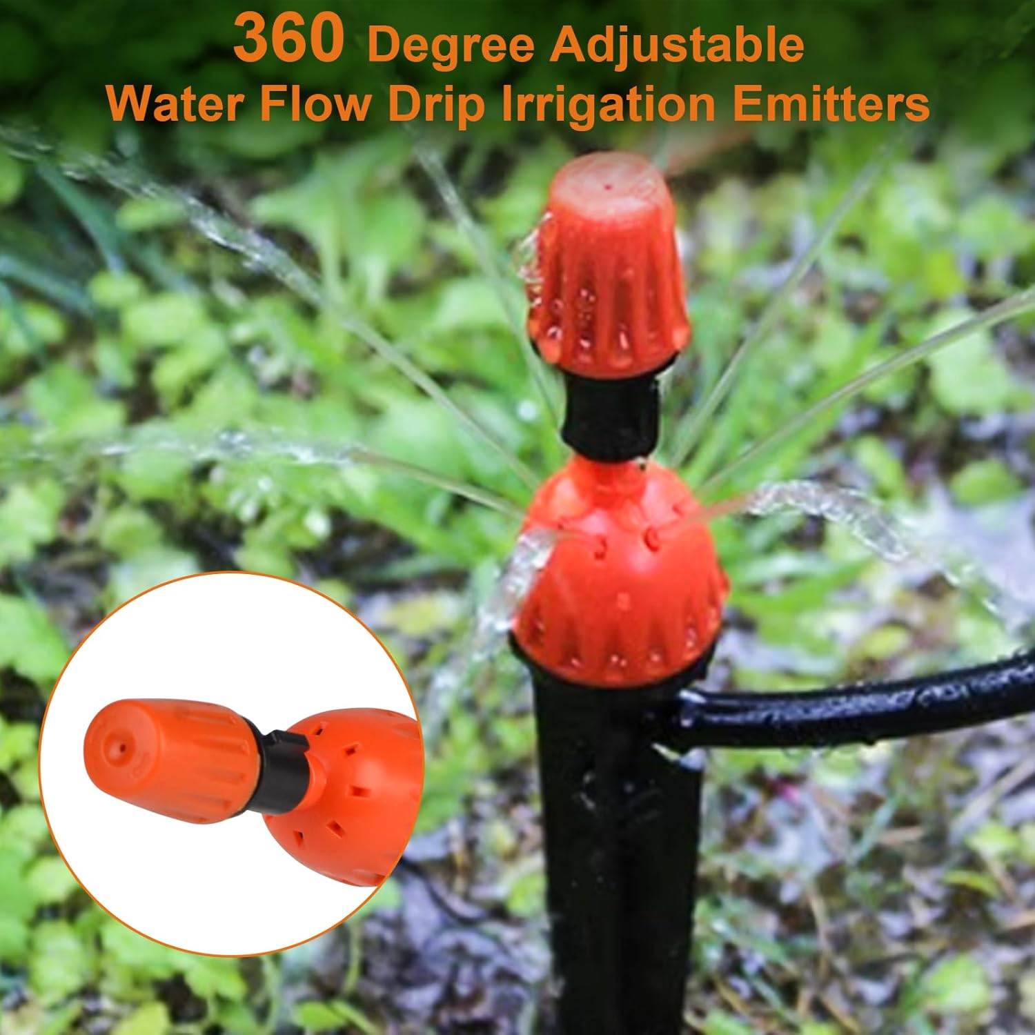 Arrosage automatique,Goutteur réglable à 360° - Système d'arrosage automatique pour jardin,irrigation goutte à goutte, 30 pièces-Lytech - Image 5