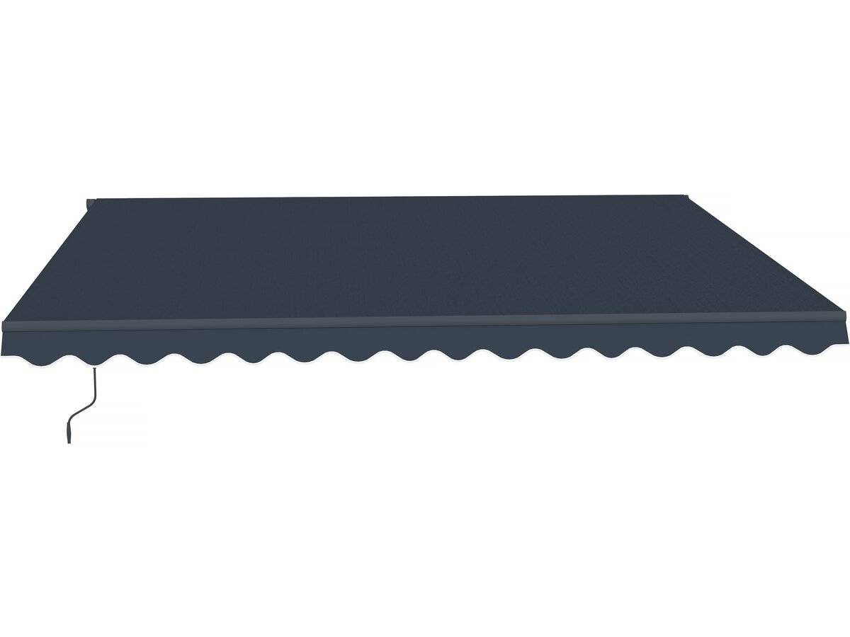 Store Banne En Aluminium "ombra 4" - 395 X 300 Cm - Gris -habitat Et Jardin - Image 1