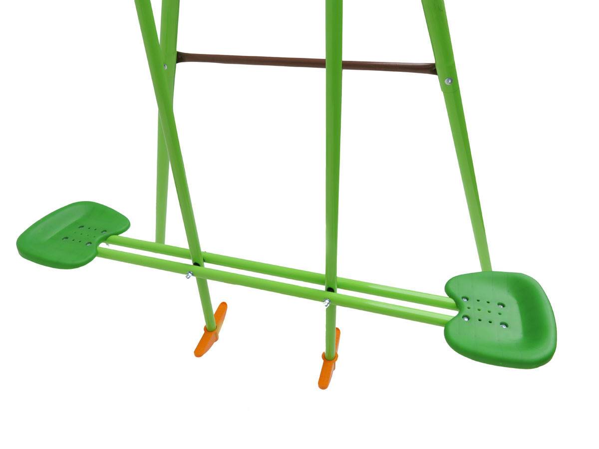 Portique Acier "leo" - 1.96m - 3 Agrès -habitat Et Jardin - Image 4