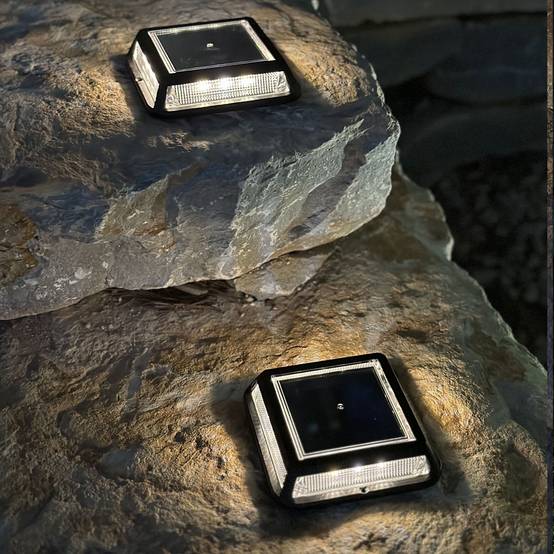 Lumisky - Lot de 2 balise solaires QUADRY Noir Aluminium D12cm - Image 5