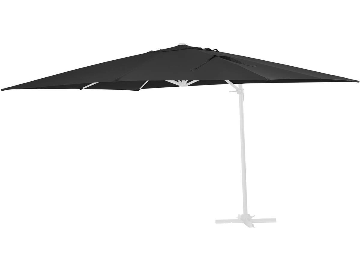 Toile Pour Parasol Jardin Déporté "sun 3" - 3 X 3 M - Noir -habitat Et Jardin - Image 1