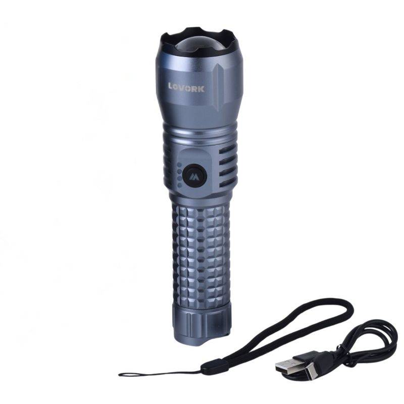Torche rechargeable - Fonction Powerbank et Mode SOS - Légère et Robuste - OLYMPE LOVORK - Image 2