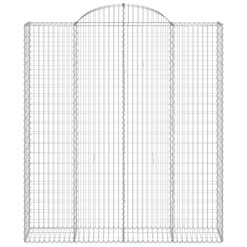 Vidaxl - Paniers à gabions arqués 18 pcs 200x50x220/240 cm Fer galvanisé vidaXL 3146460 - Image 5