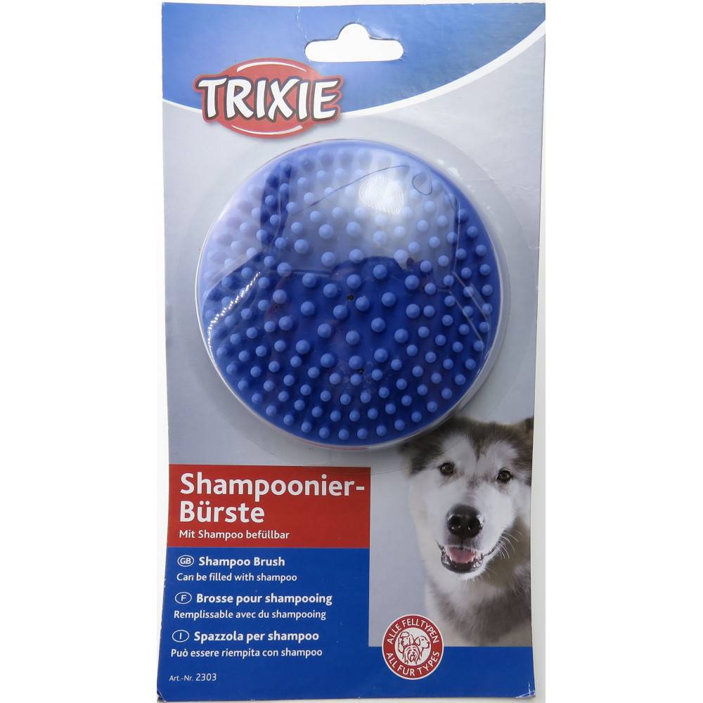 Trixie - Brosse à shampoing pour chien - Image 1