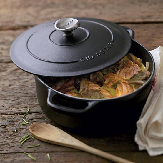 Cocotte ronde 22 cm noir - Image 2