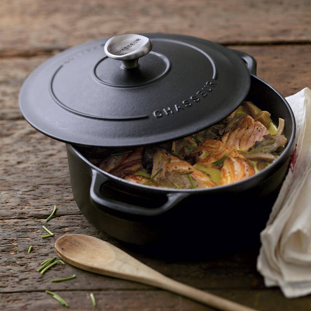 Cocotte ronde 22 cm noir - Image 2
