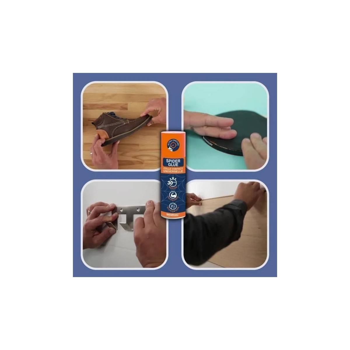 Colle Glue Universelle Spray Spider Glue 200ml Prise 30 sec SMARTOOL - Image 3