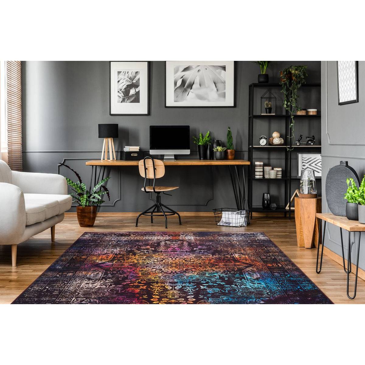 Tapis Oriental à Poils Courts "Galaxy IV" Multicolore 200 x 290 cm - Image 2