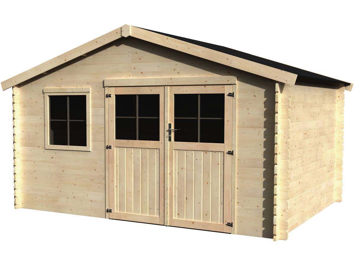 Habitat Et Jardin - Abri De Jardin Bois "flodeal" - 11.86 M² - 3.98 X 2.98 X 2.44 M - 28 Mm -decor Et Jardin - Image 1