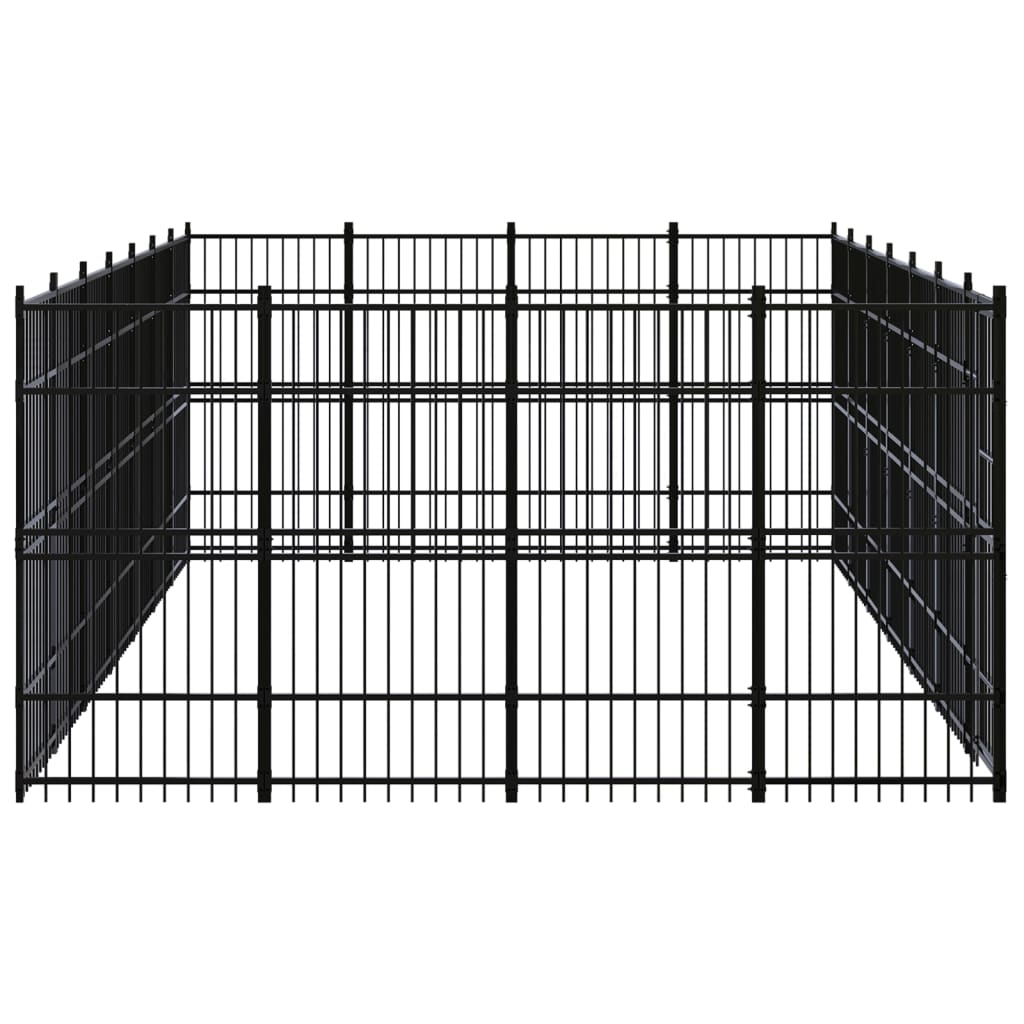 Vidaxl - Chenil D'Extérieur Pour Chiens Acier 25,8 M² - vidaXL - Image 3