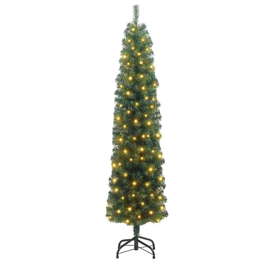 Sapin de Noël | Arbre de Noël artificiel Vert 180 cm PVC et acier et plastique Maison Chic - Image 1