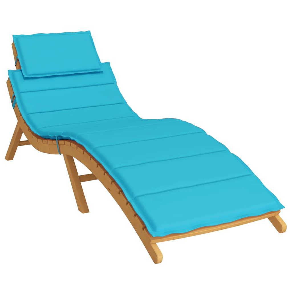 PANGIVO - Coussin de chaise longue tissu oxford turquoise 186 x 58 x 4 cm - PANGIVO - Image 3