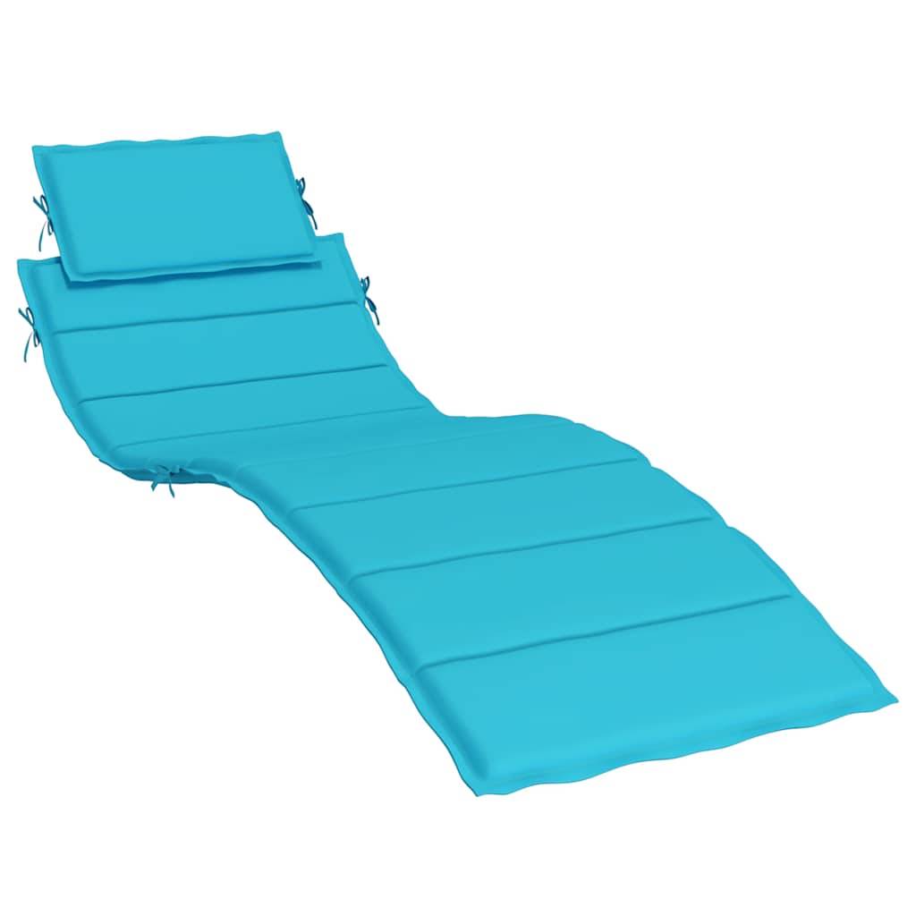 PANGIVO - Coussin de chaise longue tissu oxford turquoise 186 x 58 x 4 cm - PANGIVO - Image 2
