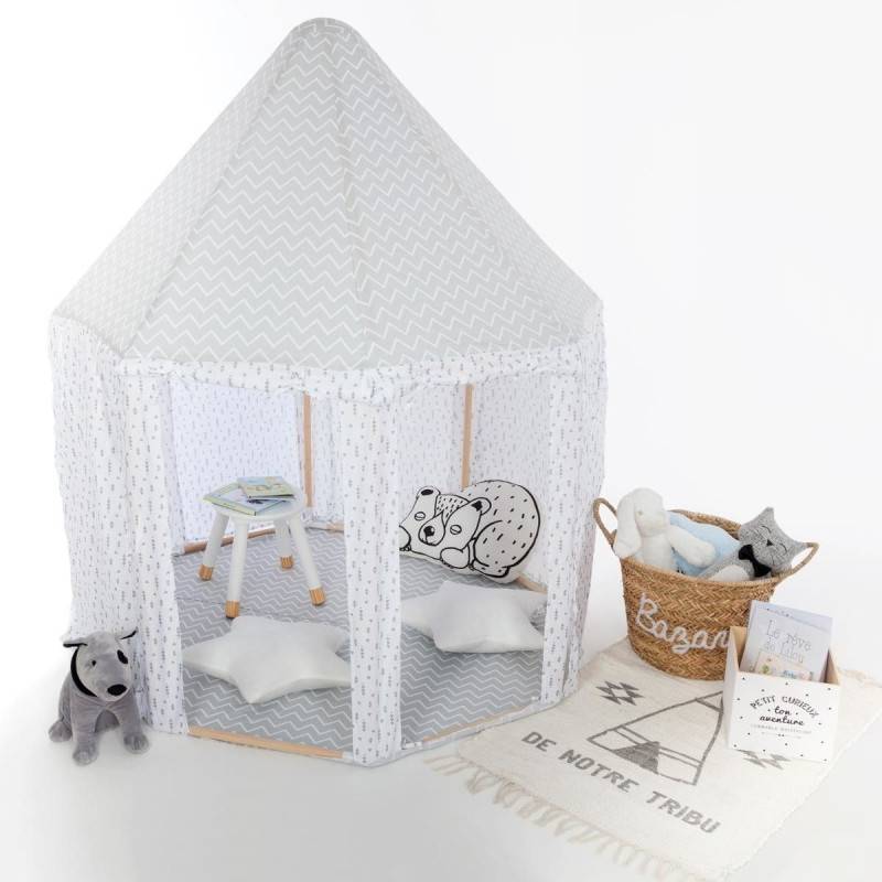Tente yourte gris pour chambre enfant Atmosphera - Image 1