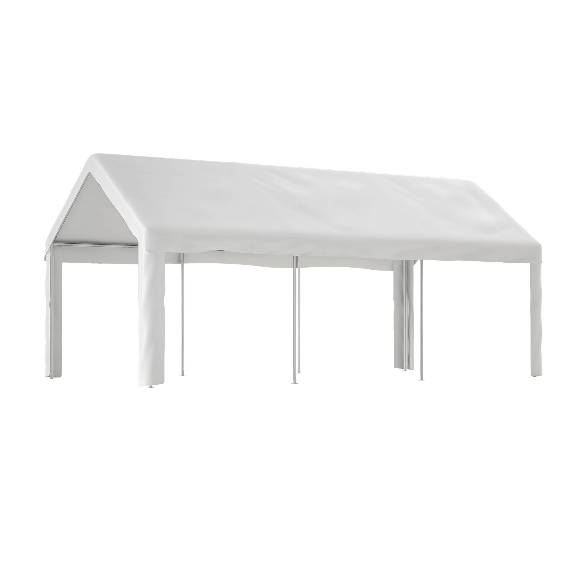 Abri pour Véhicule 3 x 6 m avec Double Porte Sectionnelle, Garage Étanche, Toit et Panneaux Latéraux Amovibles - Image 10