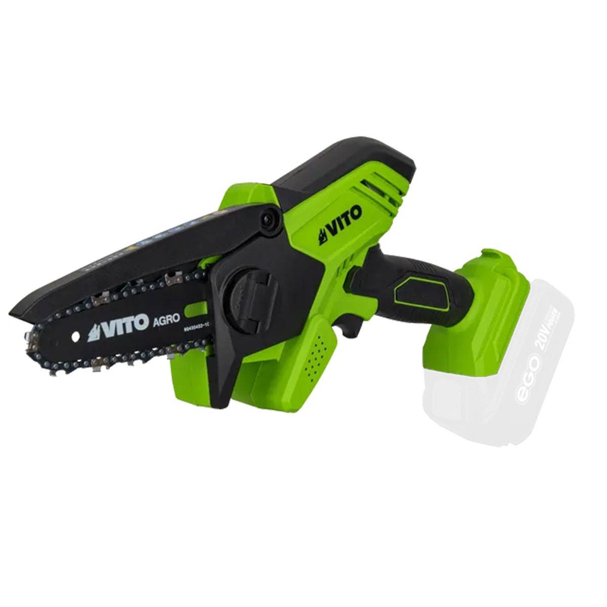 Vito - Mini tronçonneuse sans fil 20V Lame 10 cm + Batterie lithium 2.0Ah + Chargeur Rapide Mini scie d'élagage sans fil VITO - Image 4