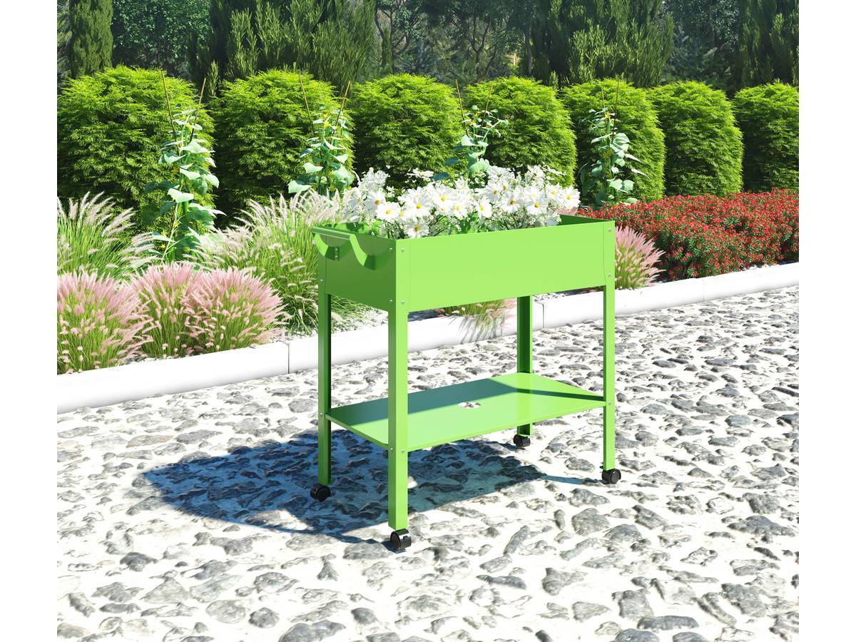 Table De Rempotage "hibiscus" - 82 X 43 X 83 Cm - Vert -habitat Et Jardin - Image 2