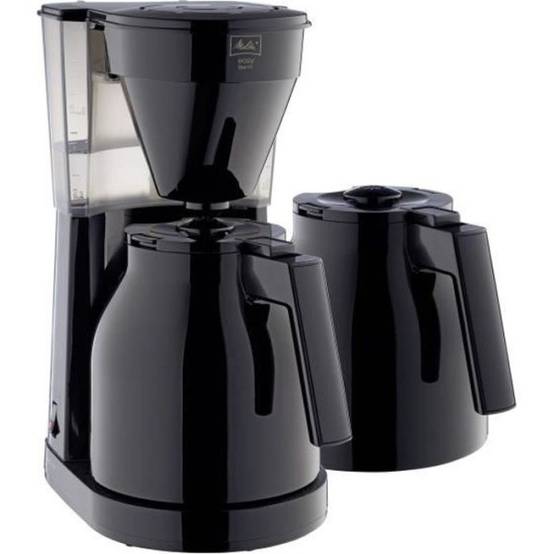 Machine a Cafe - Cafetiere Electrique filtre Easy Therm II MELITTA - 1050 W - 2eme verseuse - Noir - Image 1