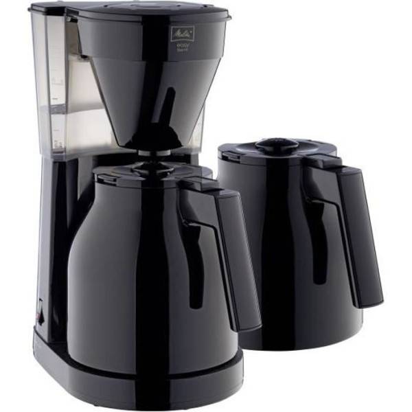 Machine a Cafe - Cafetiere Electrique  filtre Easy Therm II MELITTA - 1050 W - 2eme verseuse - Noir - Image 1