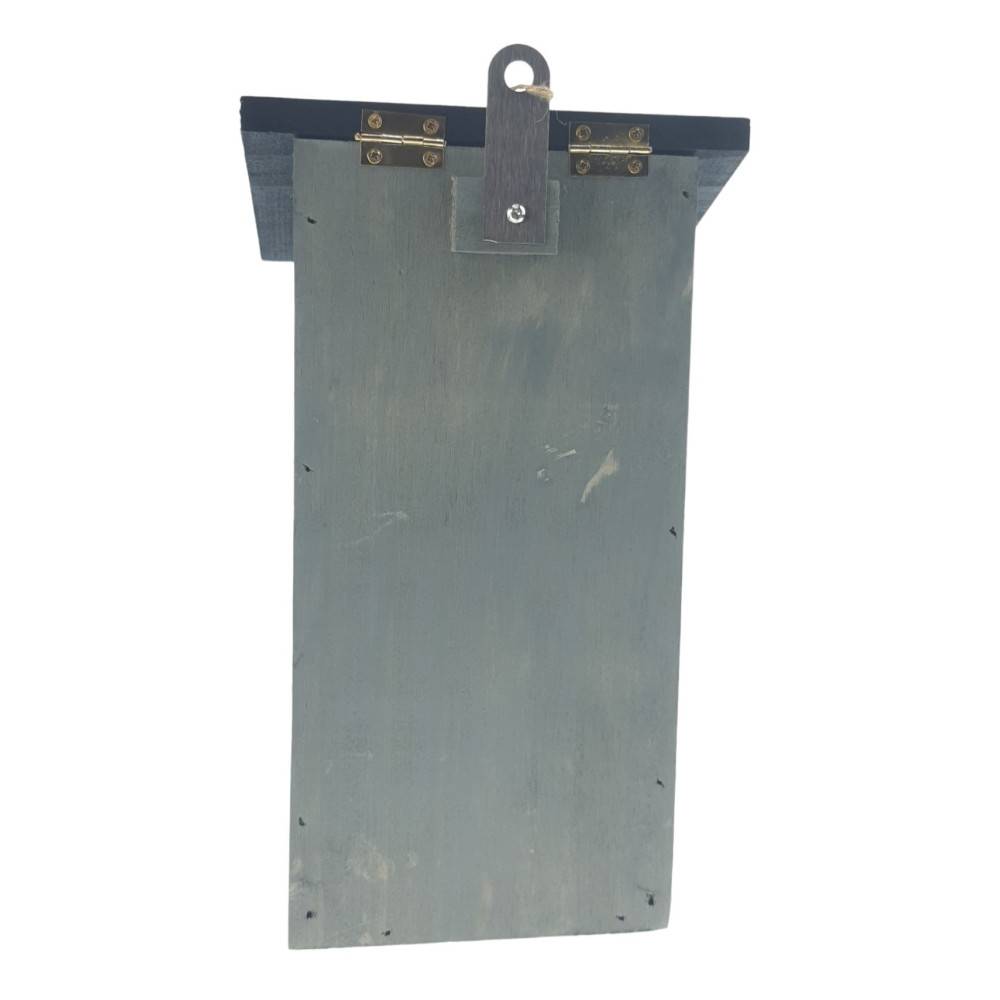 Mangeoire silo Womba maison grise 25 cm pour oiseaux - Image 6