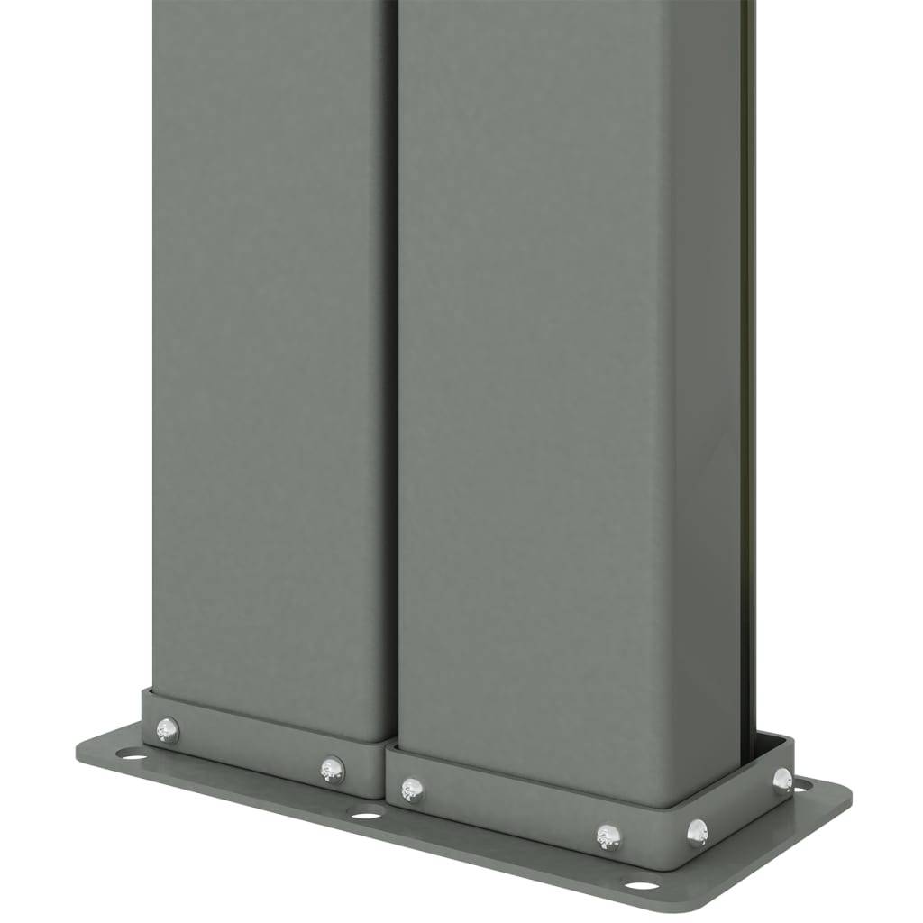 Helloshop26 - Auvent paravent store brise-vue latéral rétractable de patio jardin terrasse balcon protection visuelle écran 140 x 1200 cm marron - Image 5