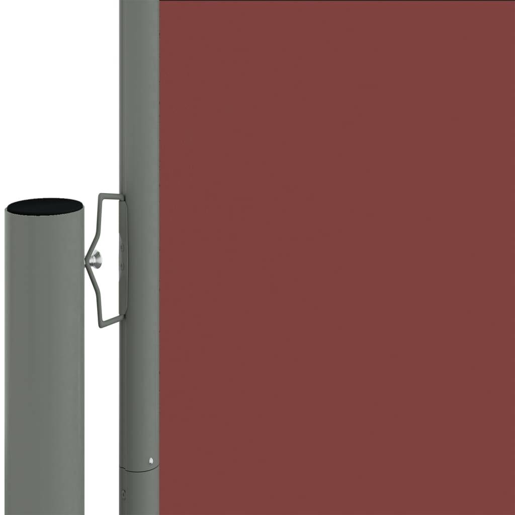 Helloshop26 - Auvent paravent store brise-vue latéral rétractable de patio jardin terrasse balcon protection visuelle écran 140 x 1200 cm marron - Image 2