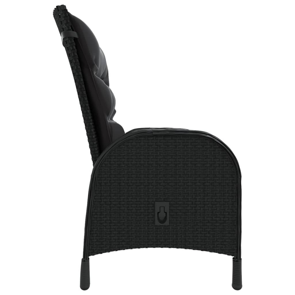 Vidaxl - Ensemble de bistro de jardin 3 pcs Résine tressée Noir vidaXL 3058549 - Image 5