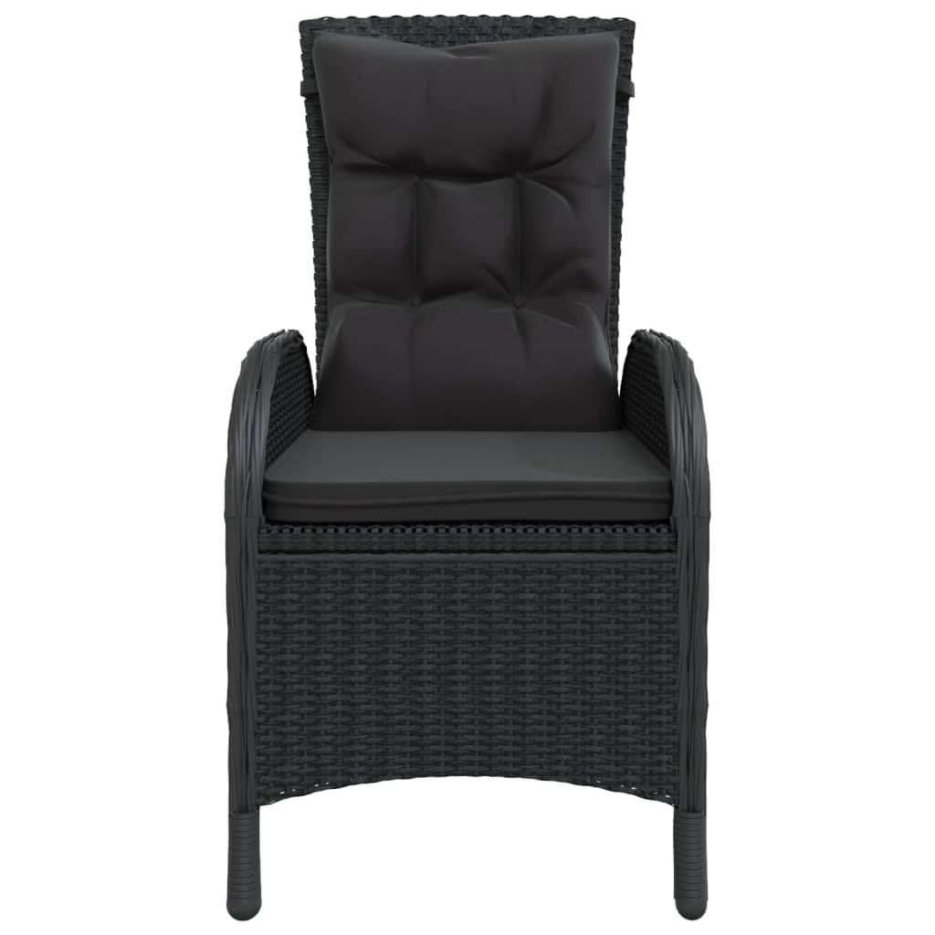 Vidaxl - Ensemble de bistro de jardin 3 pcs Résine tressée Noir vidaXL 3058549 - Image 8